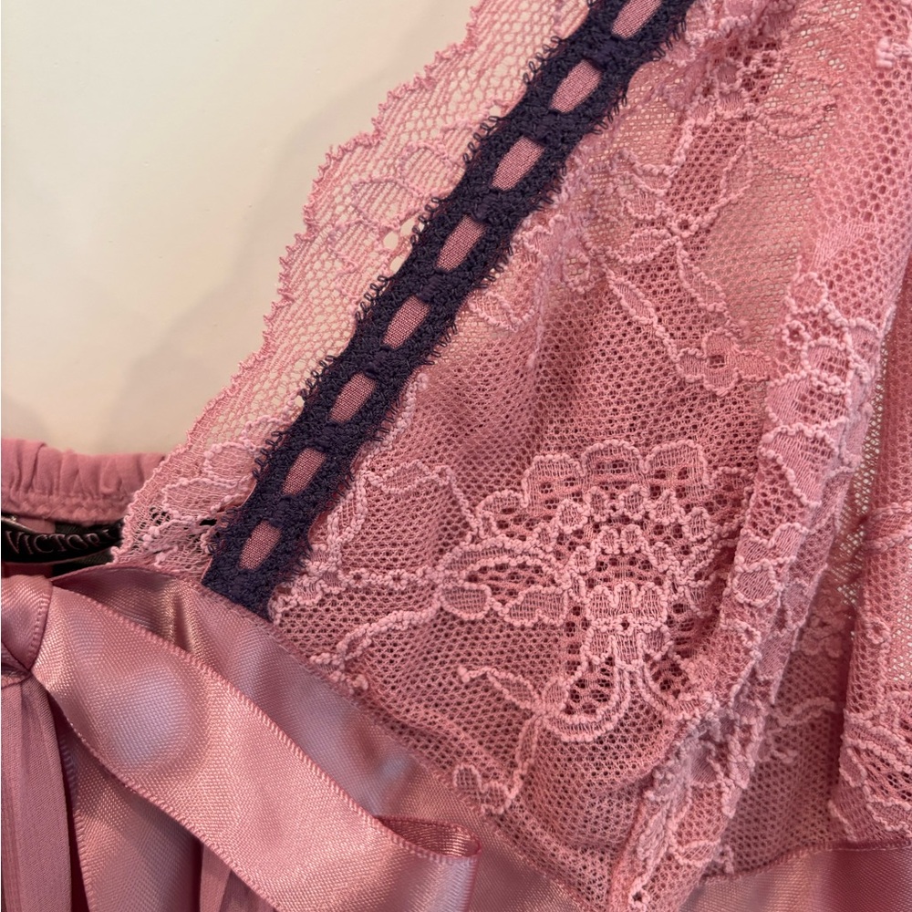 Victoria's secret Pink Lace Trim Nightgown - Picture 2 of 4